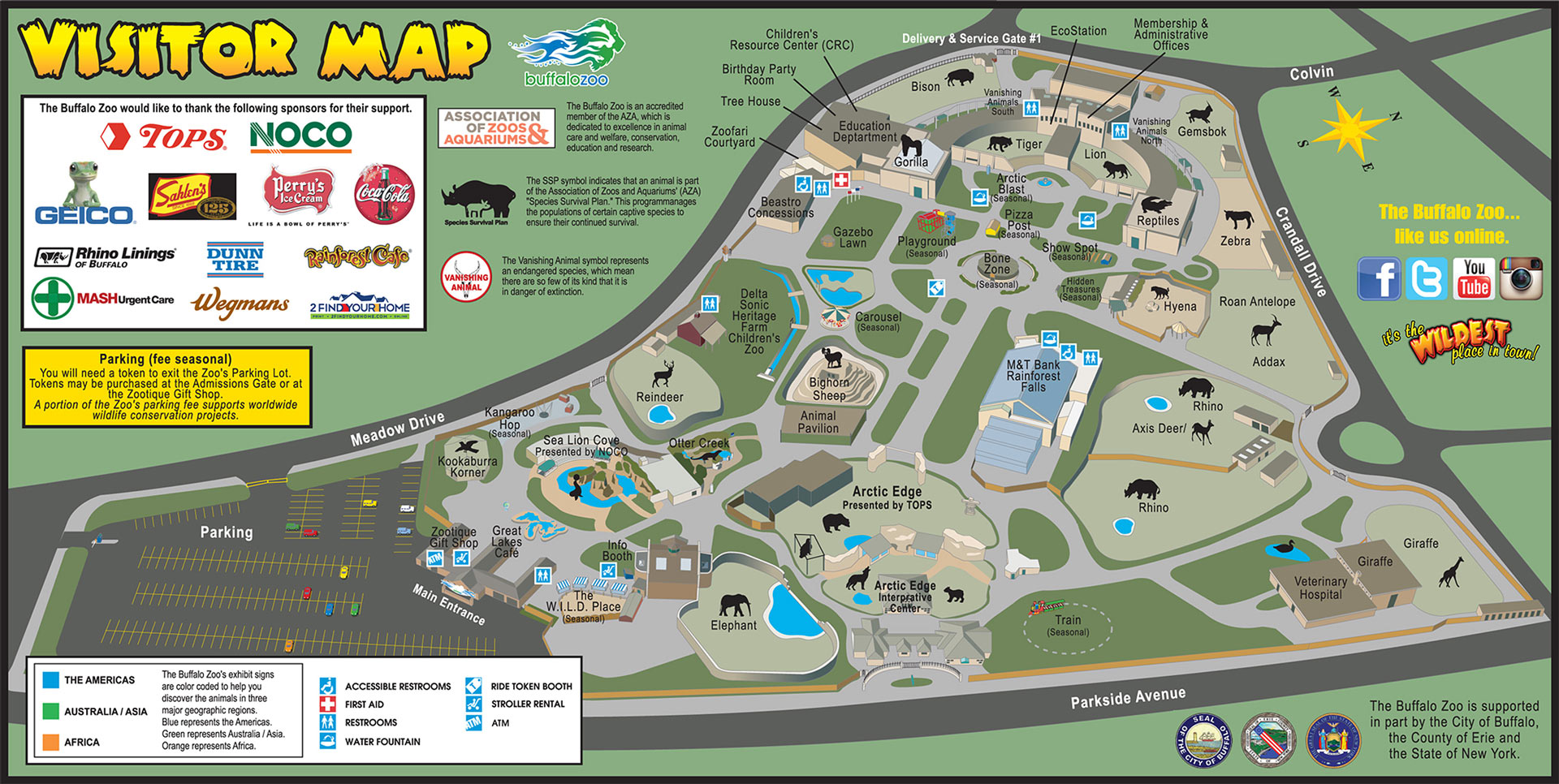 2016 Zoo Map 