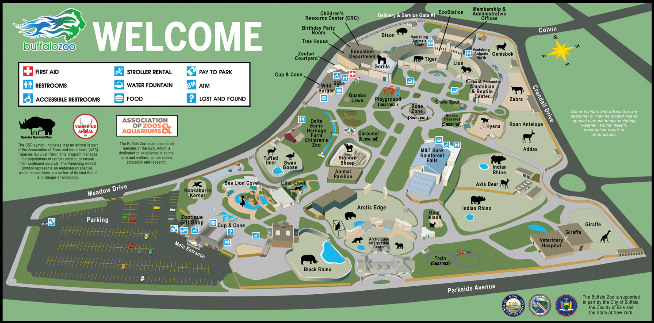 Buffalo Zoo Map