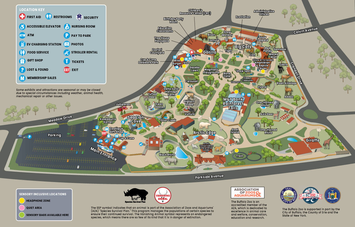 Buffalo Zoo Map
